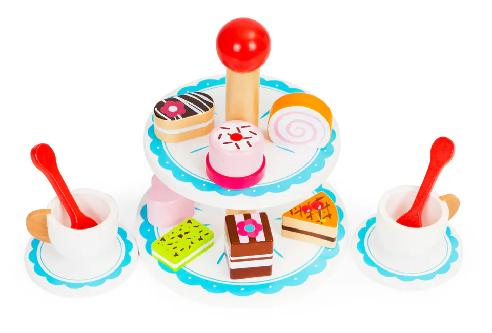 Wooden pastry confectionery patera set Ecotoys