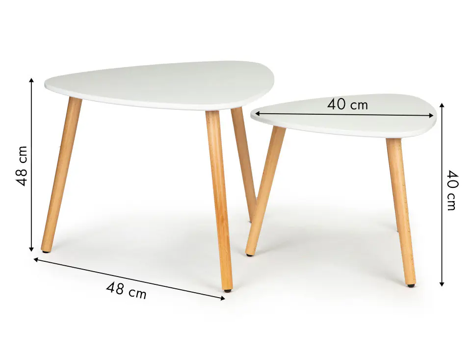 Coffee table set of 2 pcs Scandinavian