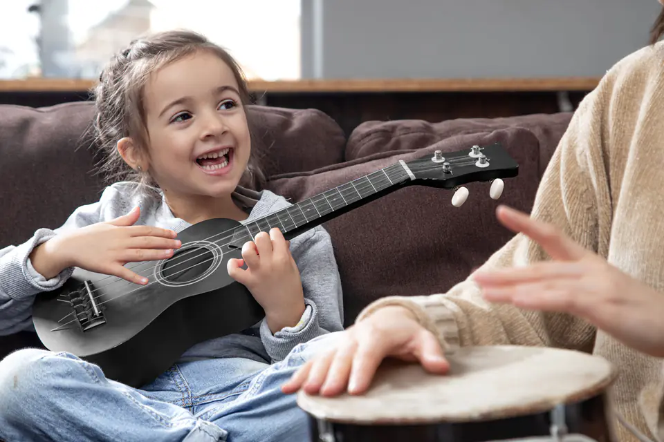 Ukulele guitar for kids wooden 4 strings nylon
