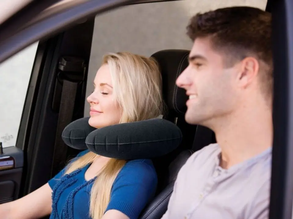 Inflatable headrest travel pillow INTEX 68675
