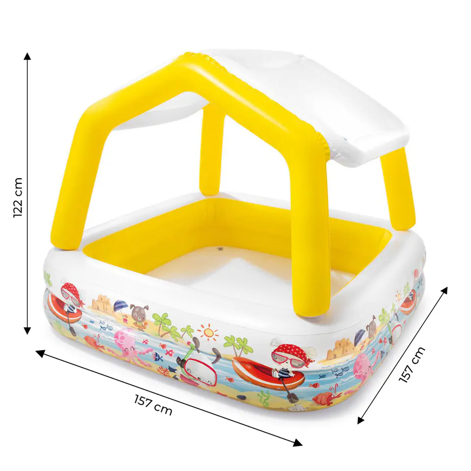 Inflatable pool paddling pool with visor for children INTEX 57470