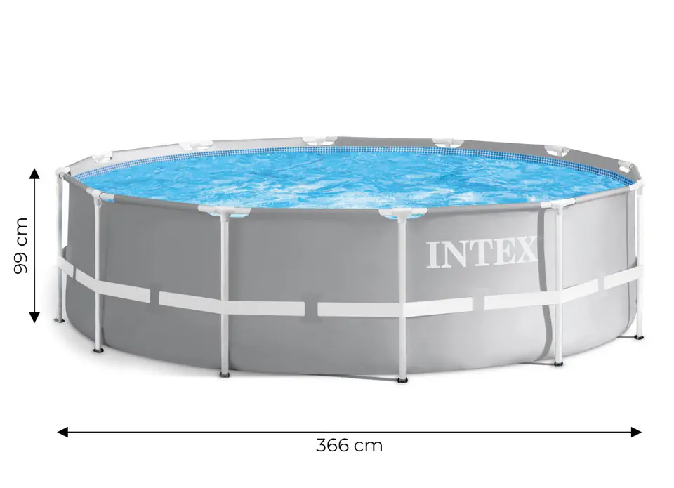 Garden frame pool 366x99cm set - pump, ladder INTEX 26716