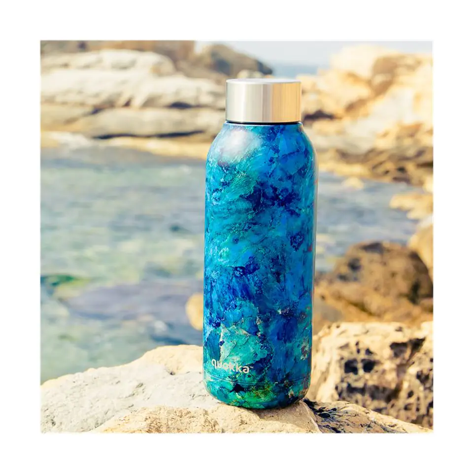Quokka Solid - Stainless Steel Thermal Bottle 510 ml Blue Rock