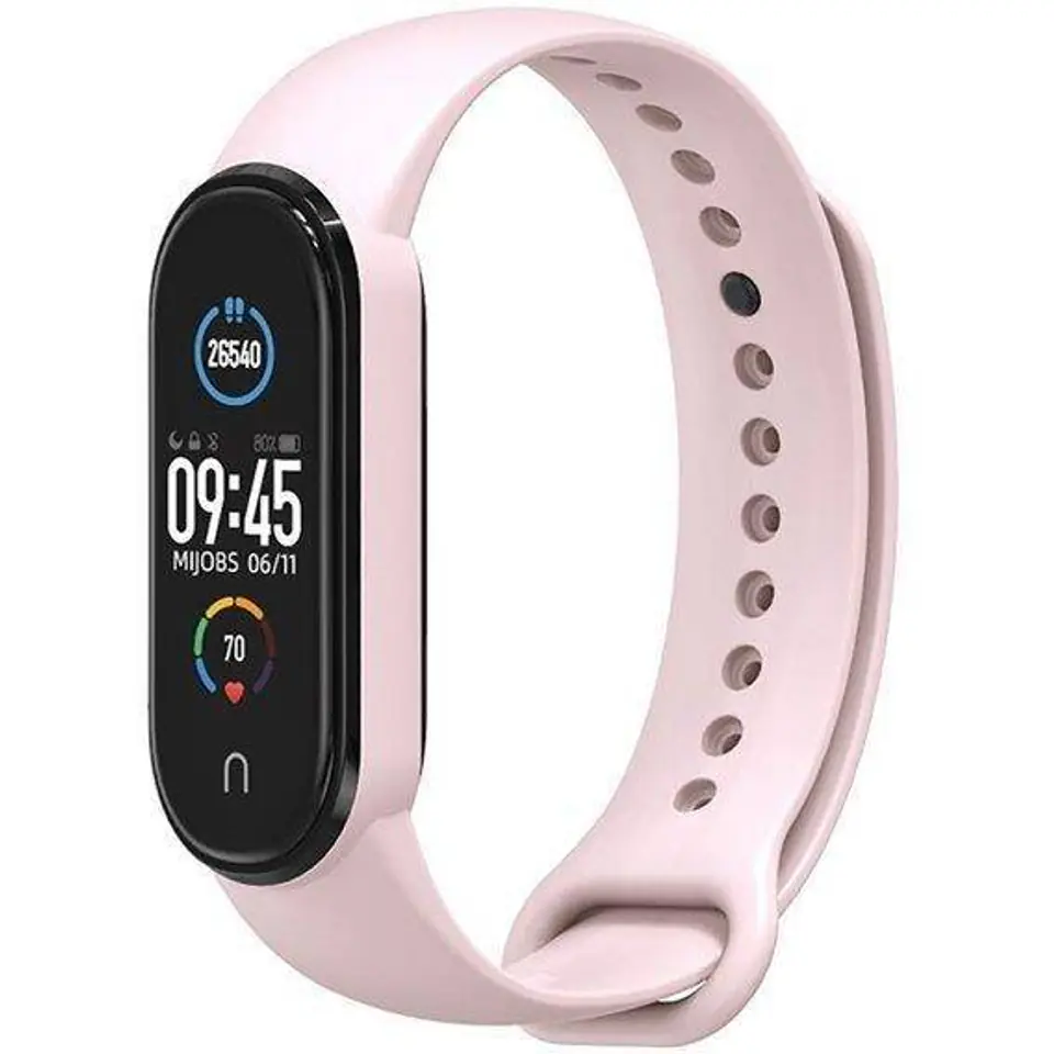 Correa Cool Xiaomi Mi Band 5/6/7 Sport rosa pastel