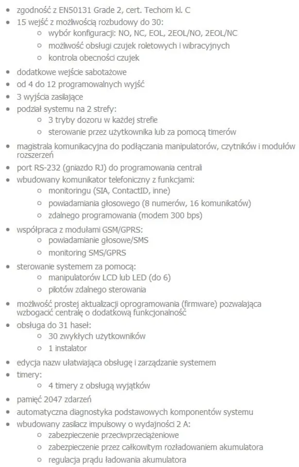 Versa 15 Satel Centrala alarmowa