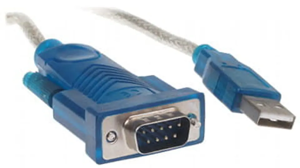 Kabel konwerter USB - RS232 (DB9M)