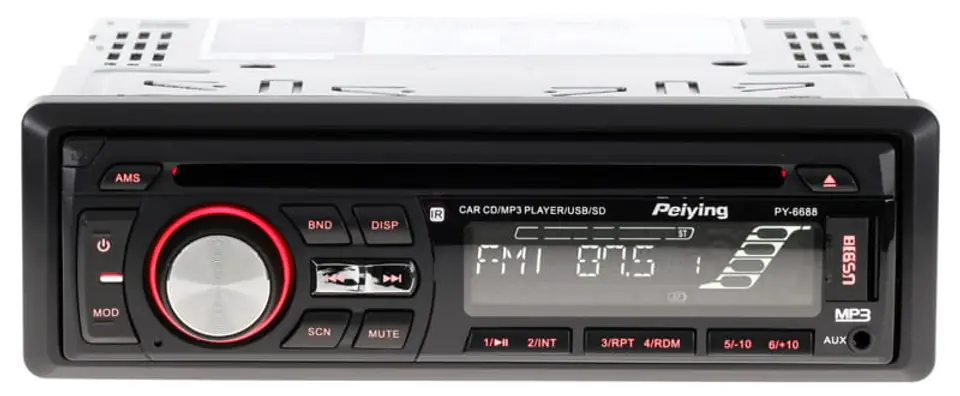 Radio samochodowe PEIYING PY6688