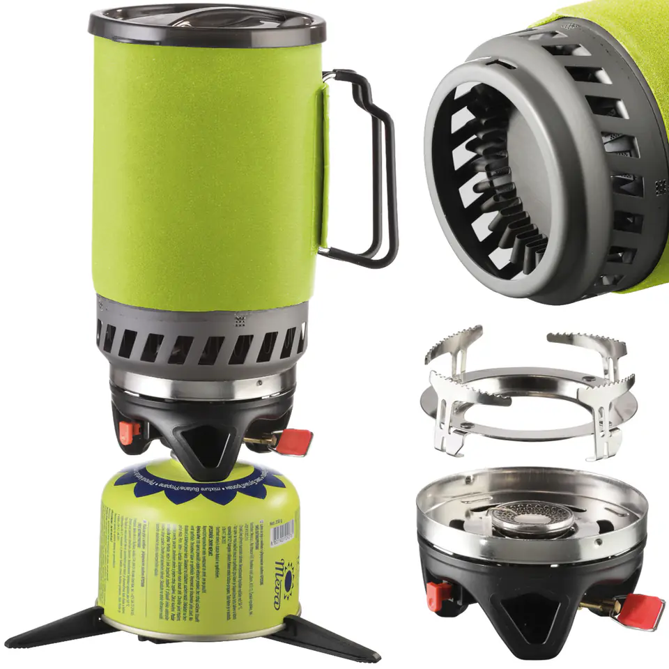 Camping Gas Stove, Portable Kitchen with 230g Cartridge Portable Gas  Burner, Butane Cooker with Burner Included