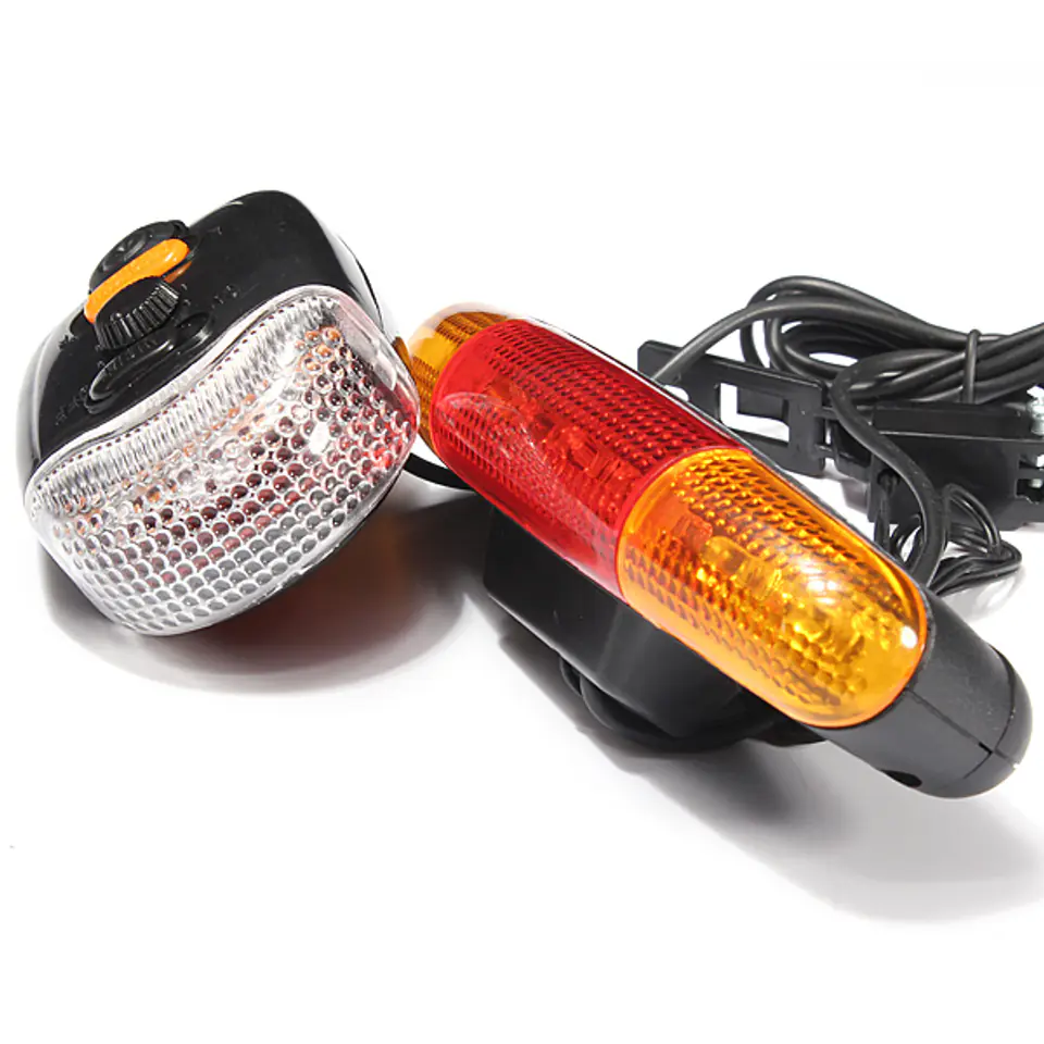 Bicycle lights with turn signal - set