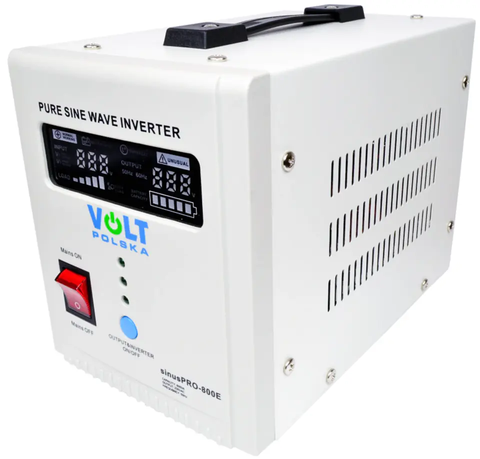 Inwerter 12-230V 800VA Zasilacz awaryjny SinusPRO 800E