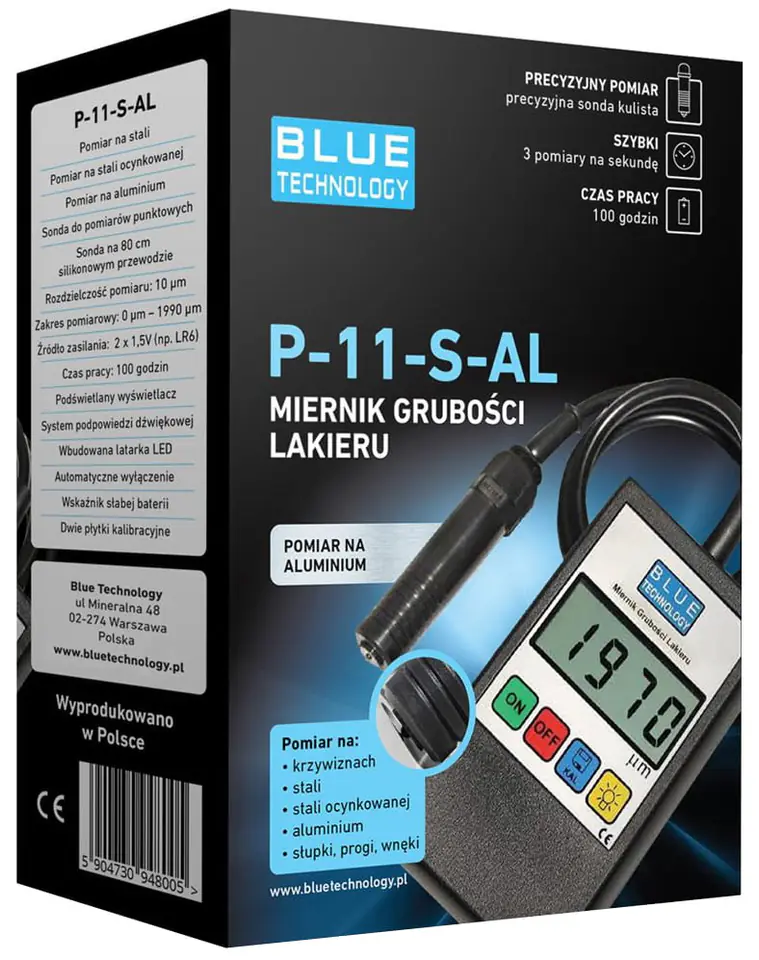 Miernik grubości lakieru P-11-S-AL Profesjonalny