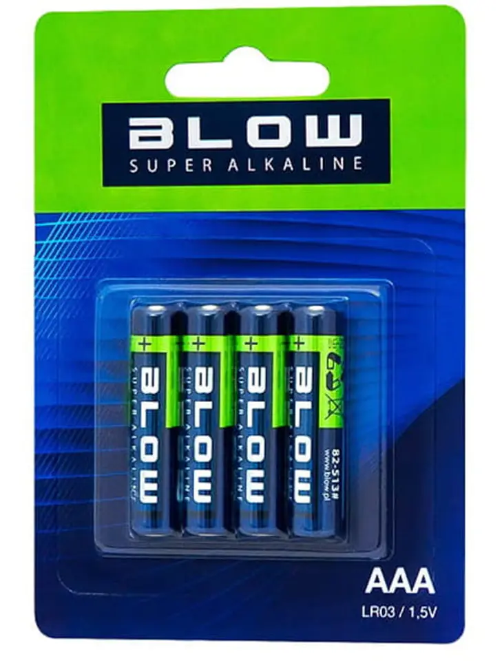 4x Bateria Blow Super Alkaline AAA LR3