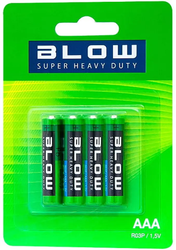 4x Bateria Blow Super Heavy Duty AAA R03P