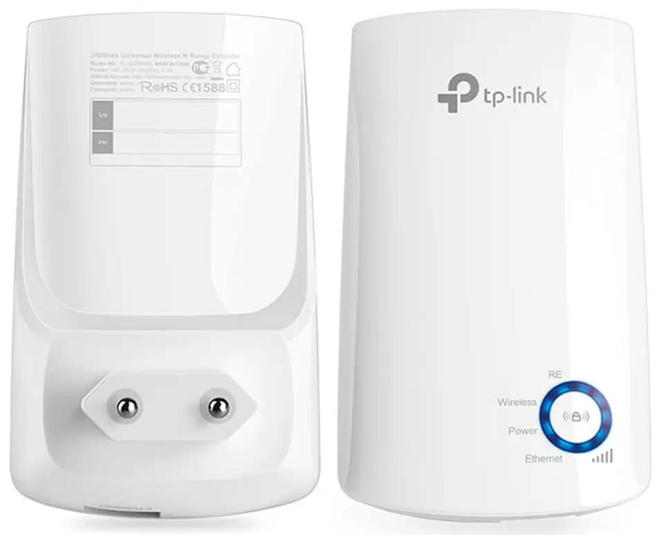 Tp-Link TL-WA850RE widok z przodu i z tyłu