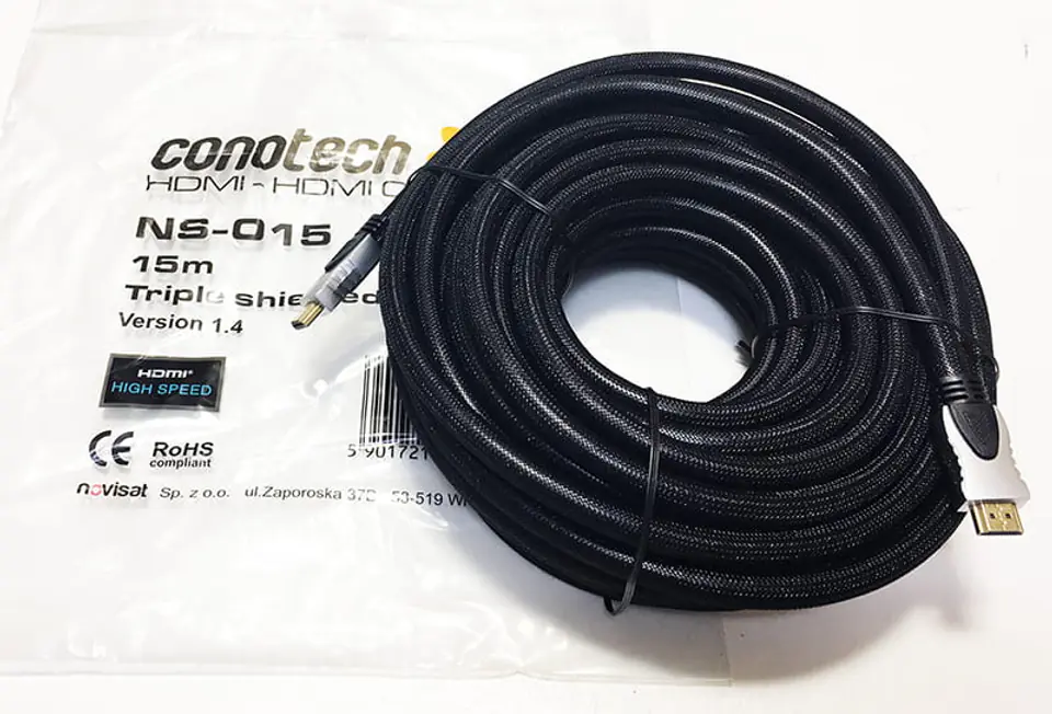 Conotech NS-015 kabel HDMI zdjęcie real
