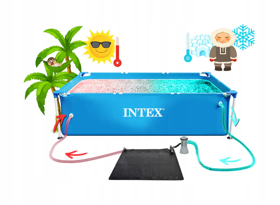 Solar water heating mat for swimming pool Intex 28685