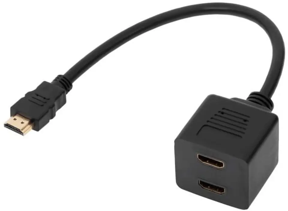 Rozdzielacz HDMI 1x wtyk 2x gniazdo