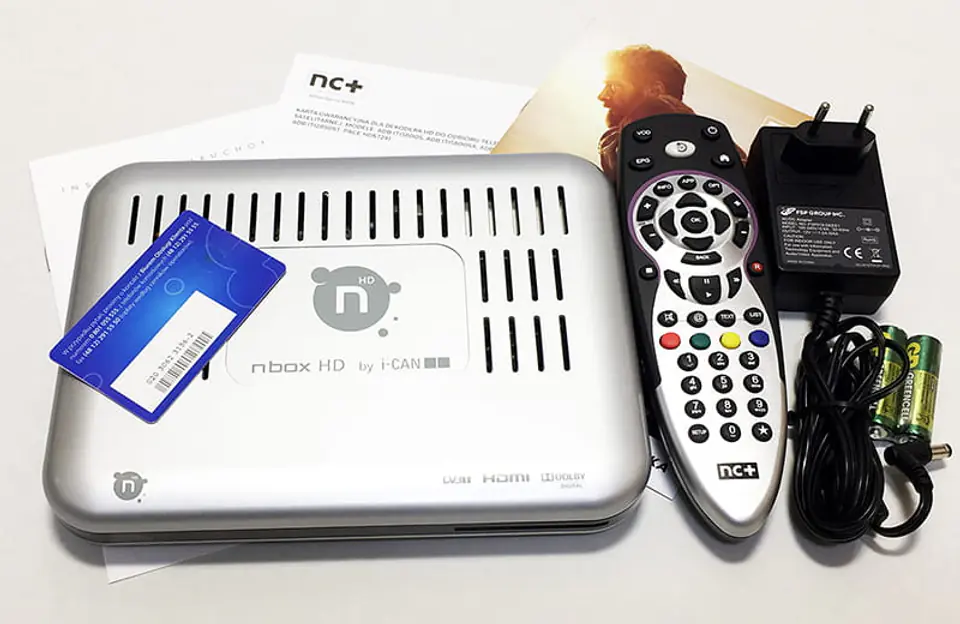 TV na kartę NC+ z dekoderem ITI-2849 zdjęcie real zestawu