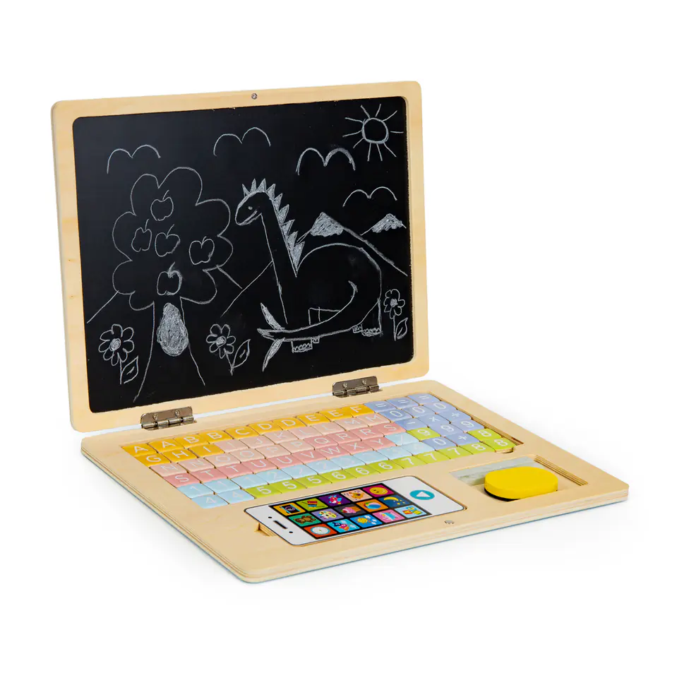 Educational board magnetic laptop letters number