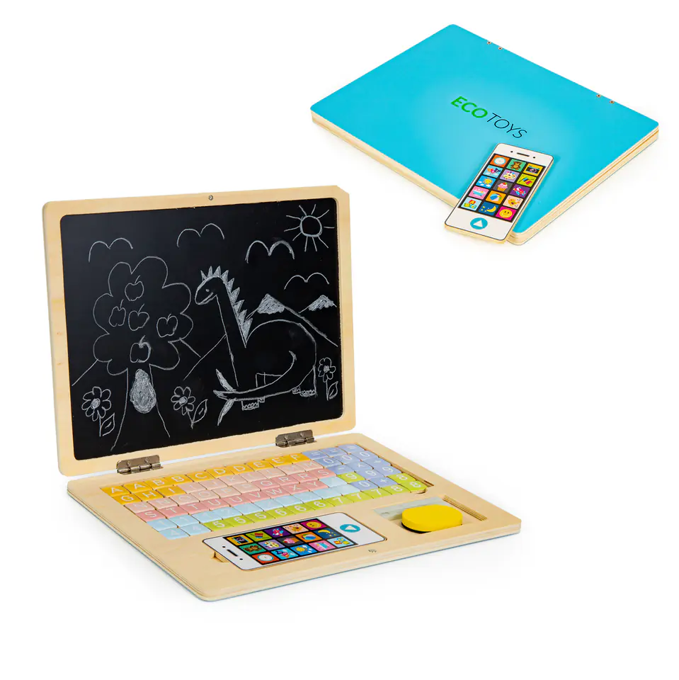 Educational board magnetic laptop letters number