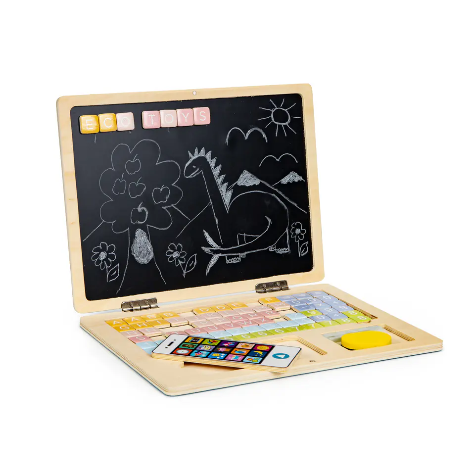 Educational board magnetic laptop letters number