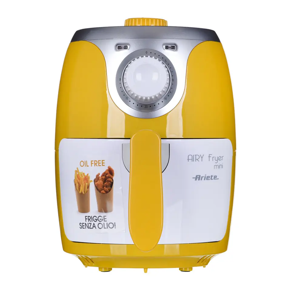 ARIETE 4615 Air Fryer Mini Heißluftfritteuse 1000W 2 l Gelb Wasserman.eu