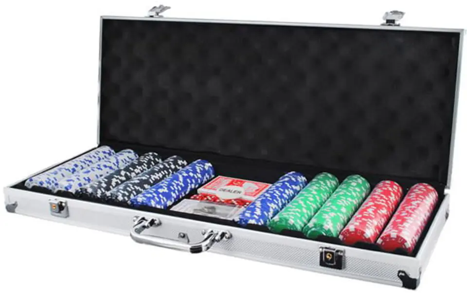 Zestaw do pokera 500 żetonów