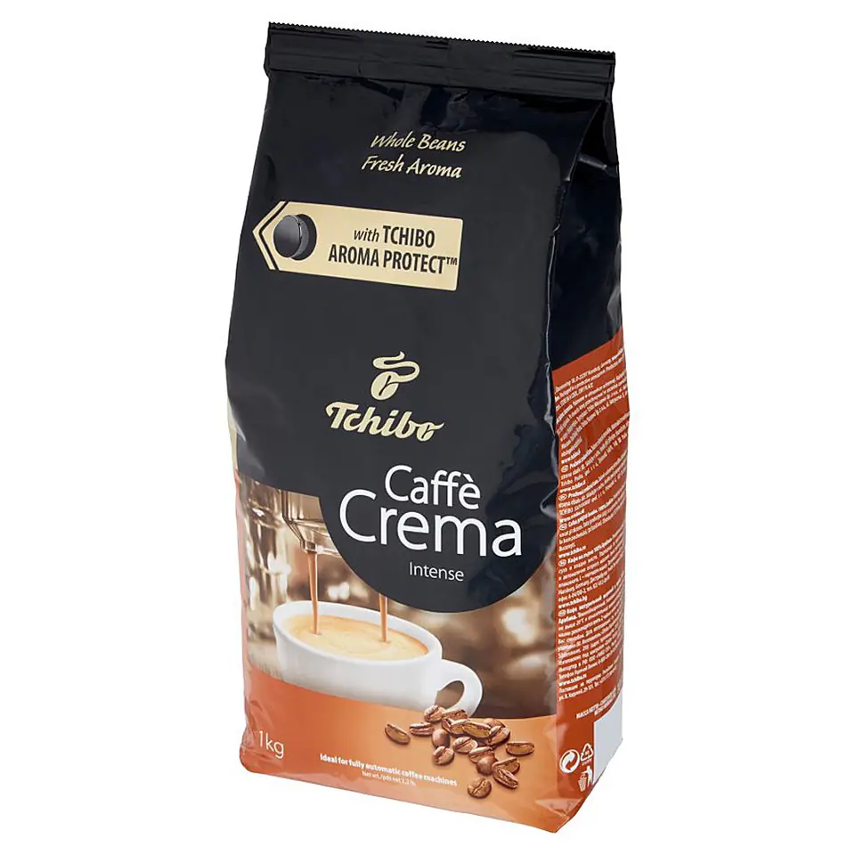 Coffee Bean Tchibo Cafe Crema Intense 1 kg Wasserman.eu