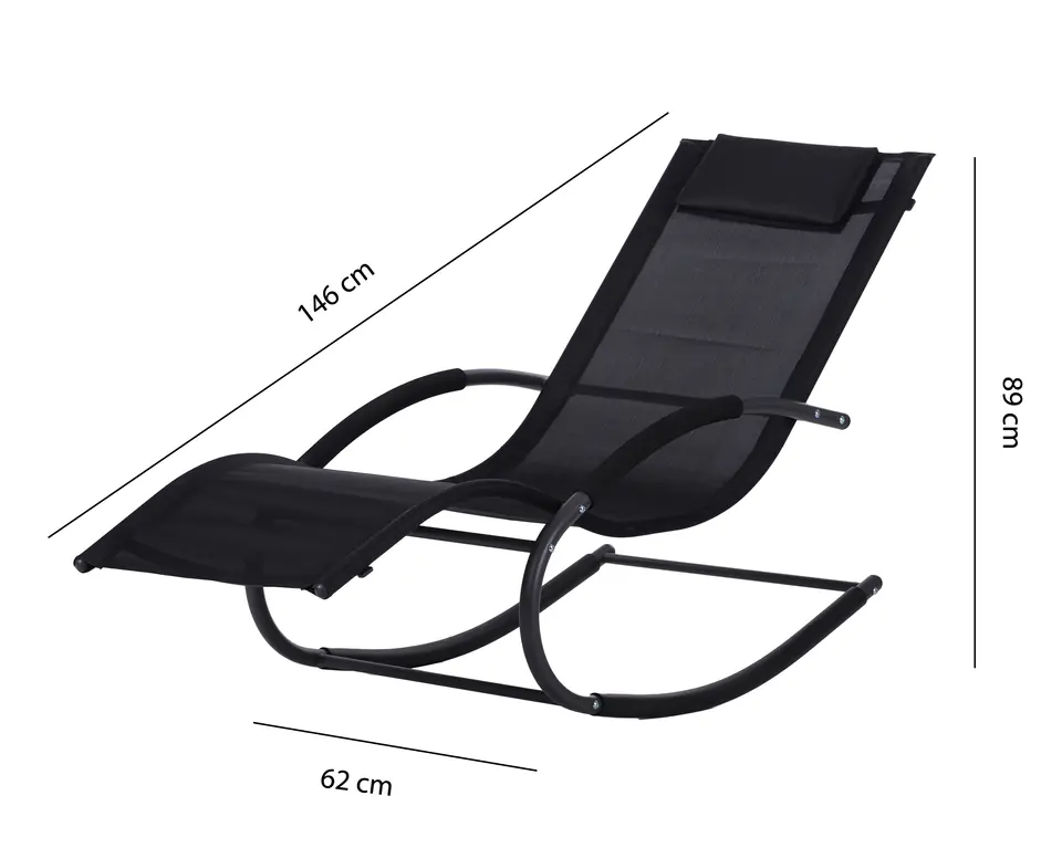 Garden lounger couch rocking chair