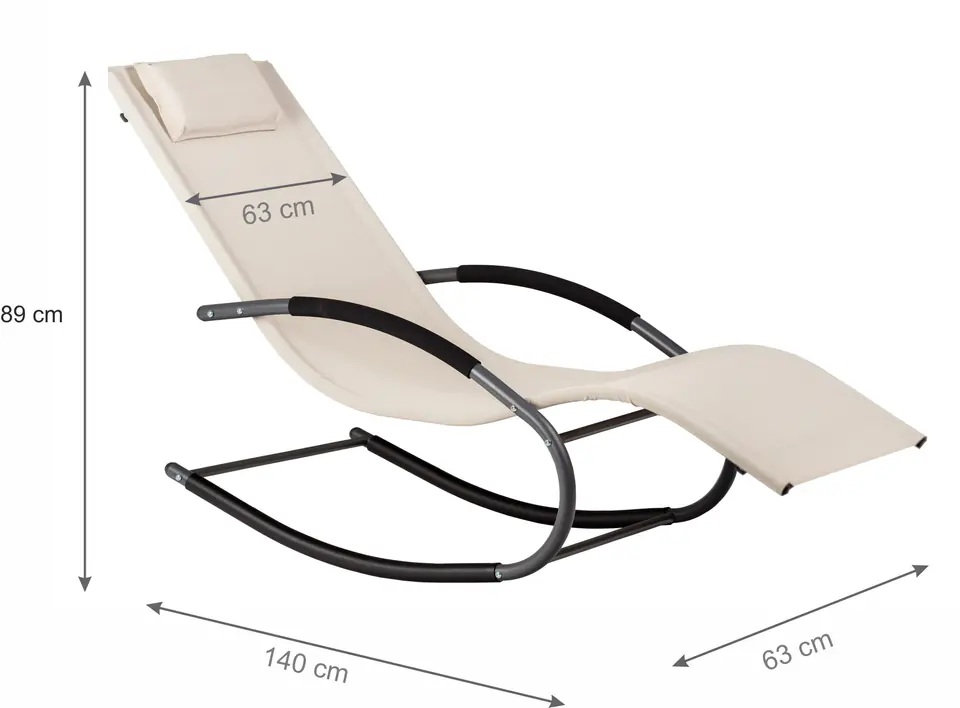 Rocking garden lounger