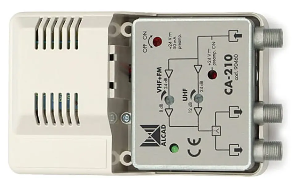 Wzmacniacz antenowy szerokopasmowy CA-210 ALCAD