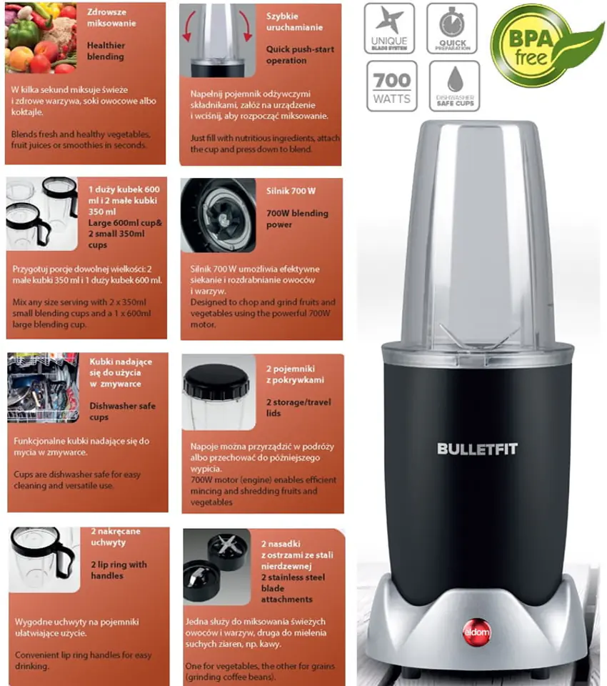 Nutri Blender Eldom BLN700 orbi