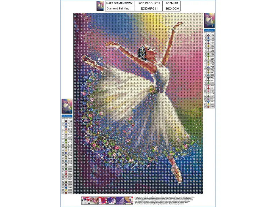 Diamond embroidery ballerina set diamond painting, CATEGORIES \ For  children \ Diamond painting