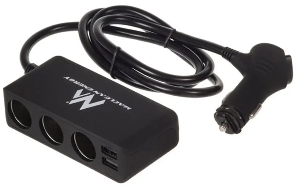 Rozdzielacz zapalniczki , ładowarka 2x USB, woltomierz MCE117