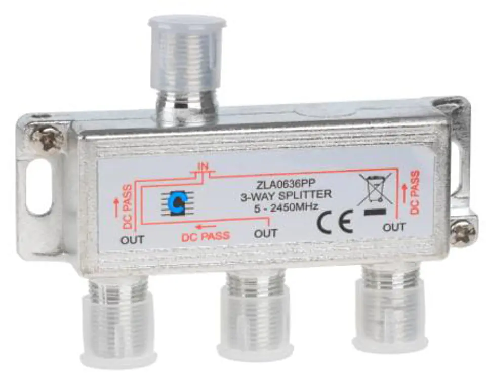 ZLA0636PP Splitter 3way 5-2450MHz