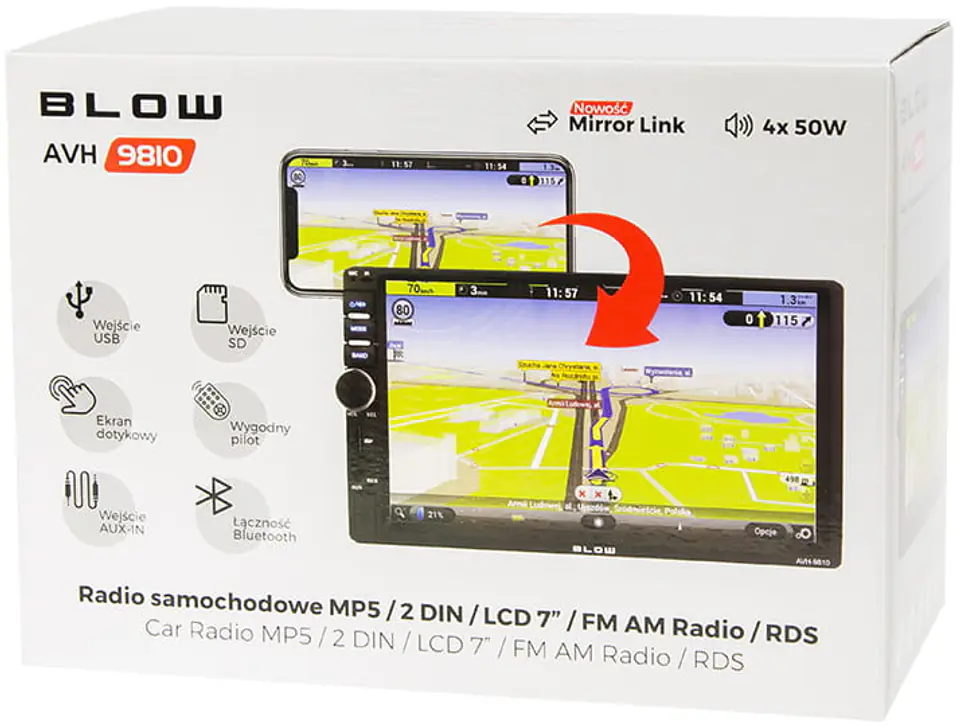 BLOW AVH-9810 bluetooth system głośnomówiący