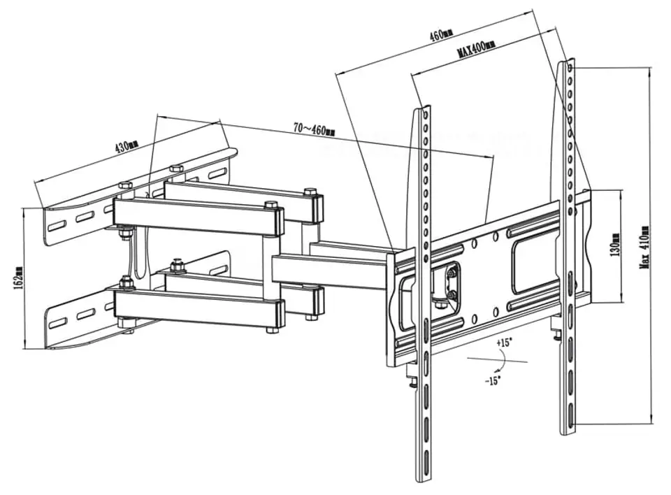 Wieszak na telewizor 26-55` 30kg Maclean MC-760
