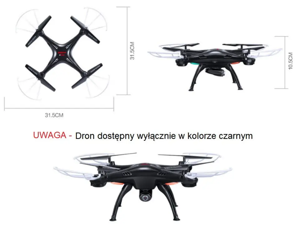 Dron Syma X5SW wymiary