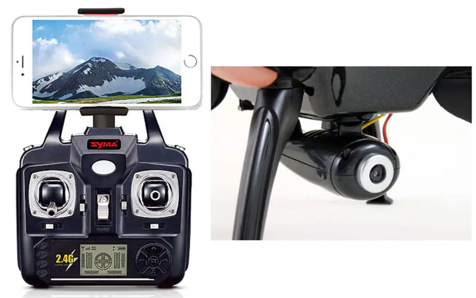 Syma X5SW Dron z podgladem kamery przy pomocy smartfona