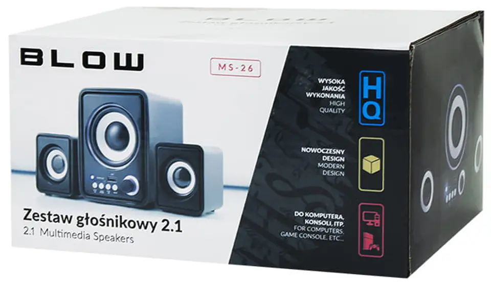 Głośniki Blow MS-26 2x + woofer