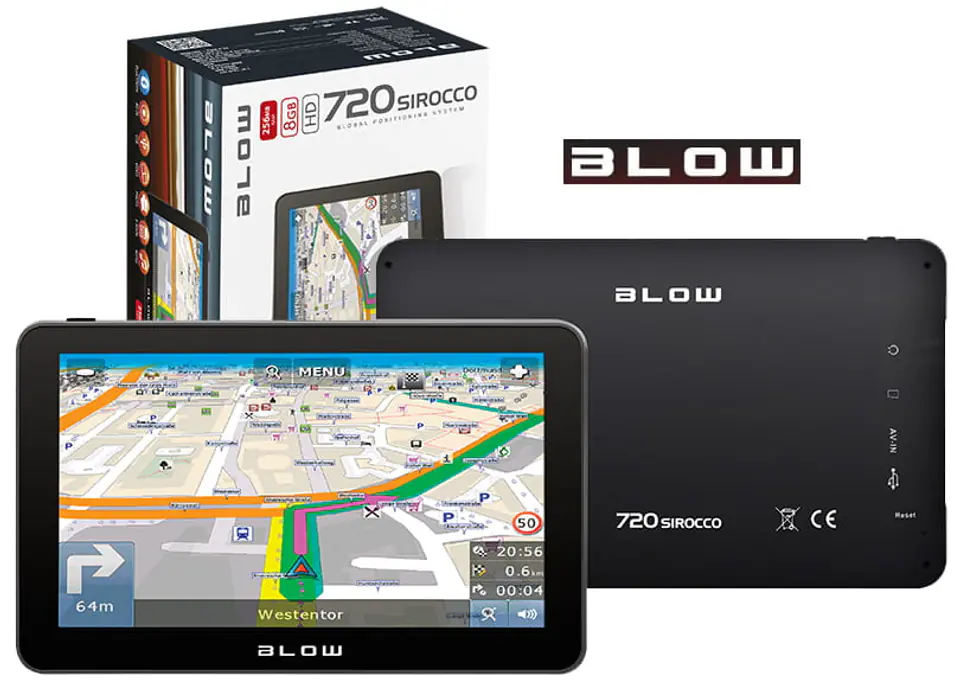 Nawigacja GPS Blow multimedialna