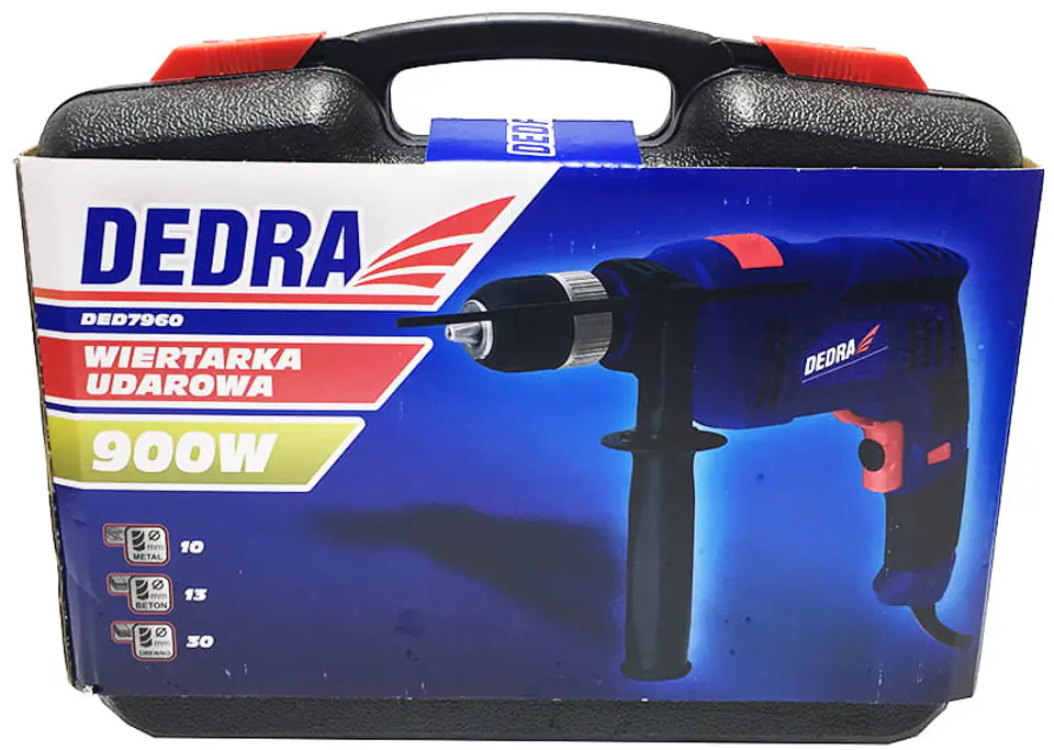 Wiertarka udarowa 900W z regulacją obrotów Dedra DED7960
