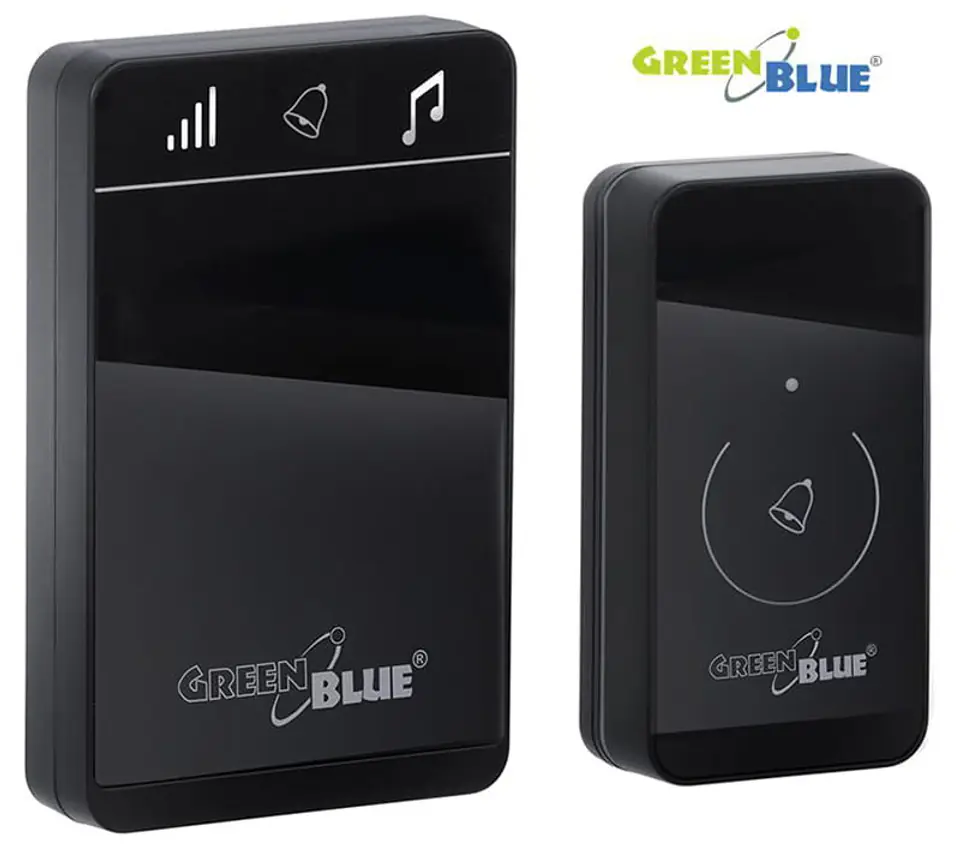 Dzwonek bezprzewodowy GreenBlue GB111 Black