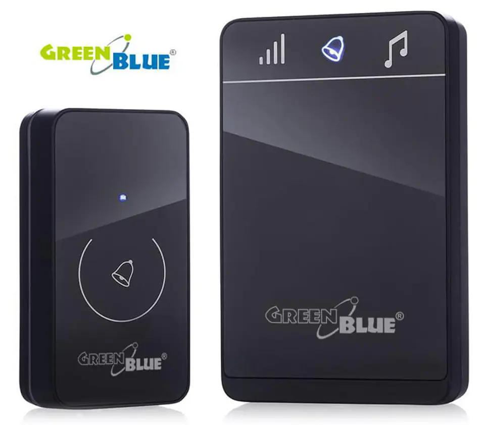 Odbiornik i nadajnik dzwonka bezprzewodowego GreenBlue GB111