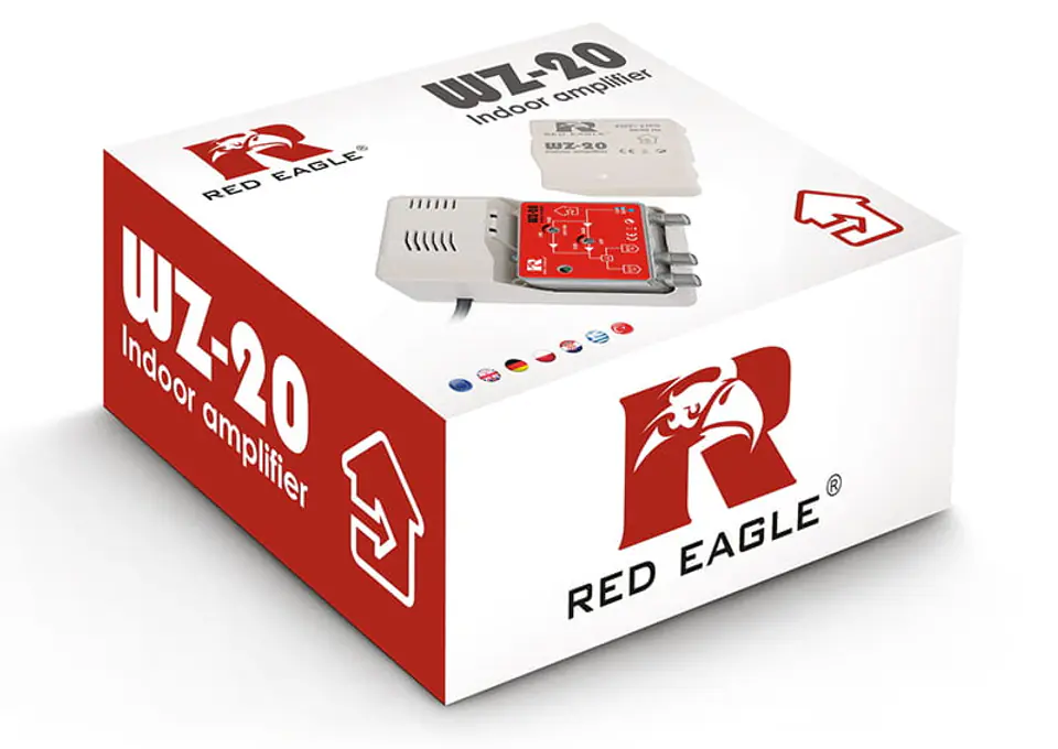 Wzmacniacz szerokopasmowy VHF UHF Red Eagle WZ-20