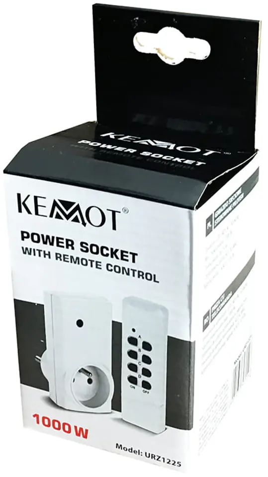 Kemot URZ1225 gniazdko sieciowe sterowane pilotem