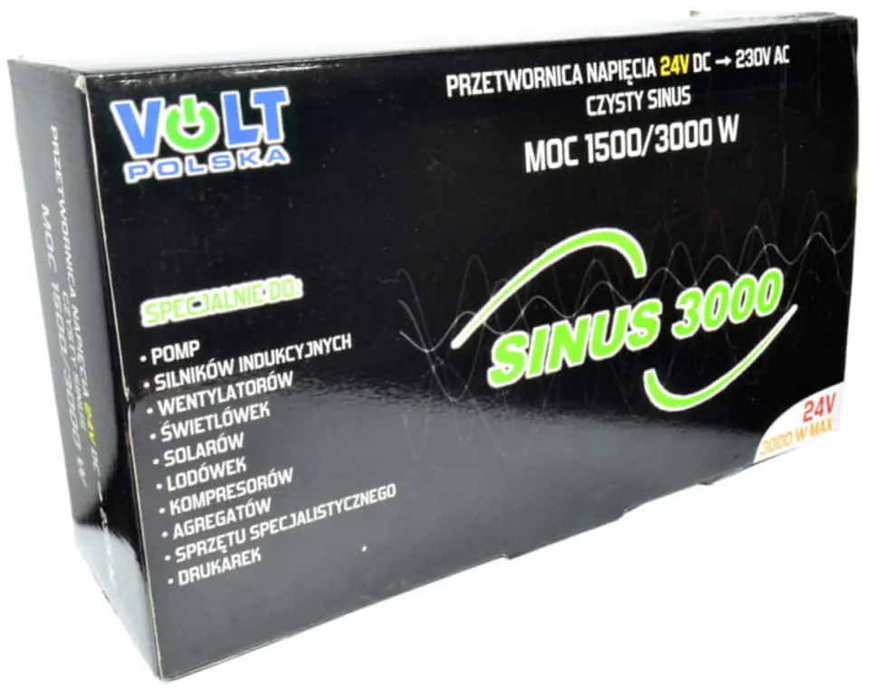 Przetwornica Sinus 3000 24V 230V opakowanie Volt