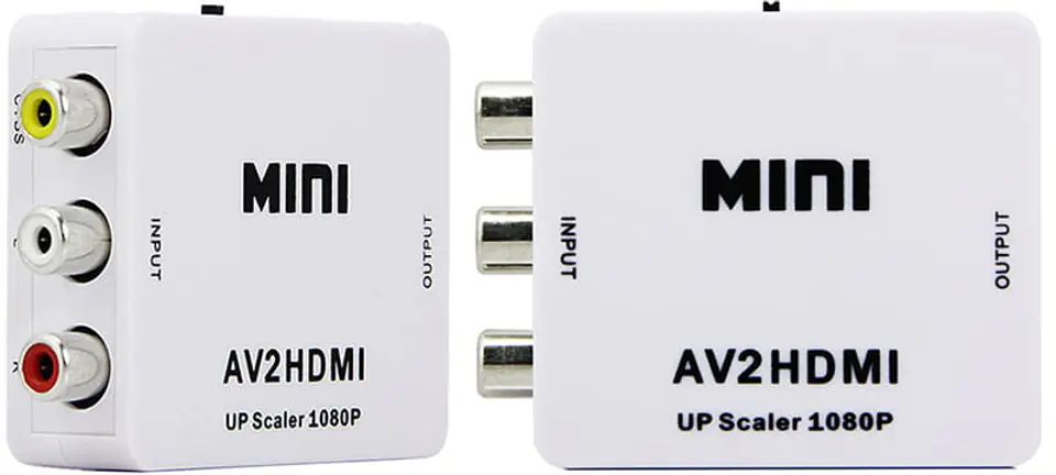 Konwerter 3RCA na HDMI 480i (NTSC) / 576i (PAL) na format sygnału 720P / 1080P