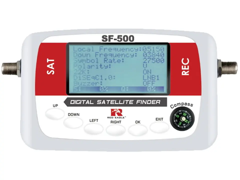 Sat finder Red Eagle SF-500 biały