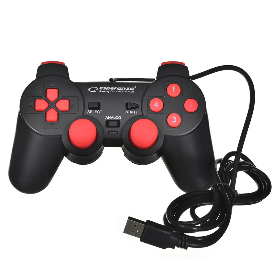  Esperanza EG102 WARRIOR Gamepad with vibrations for PC / PS3,  USB : Video Games